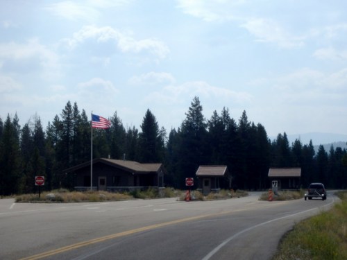 GDMBR: We were about to exit Grand Teton National Park's Entrance Facility.